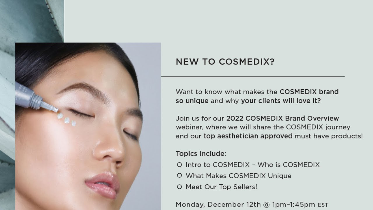 New to COSMEDIX? Discover the COSMEDIX Difference! | Cosmedix B2B ...
