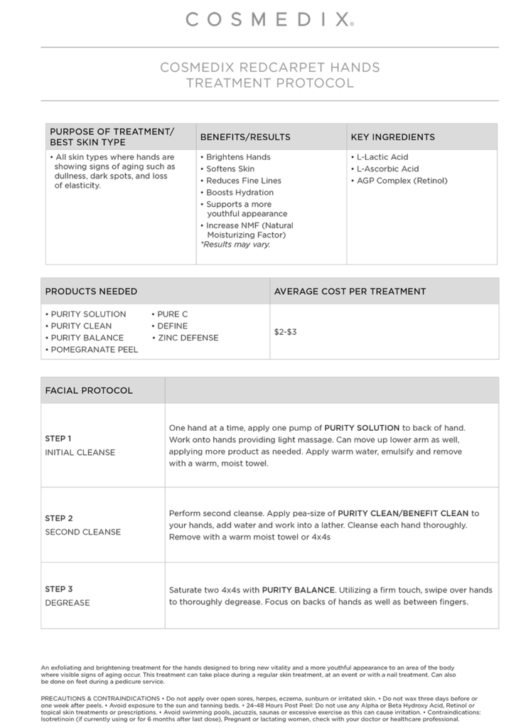 Redcarpet Hands Treatment Protocol v2